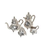 Silver coffee and tea set