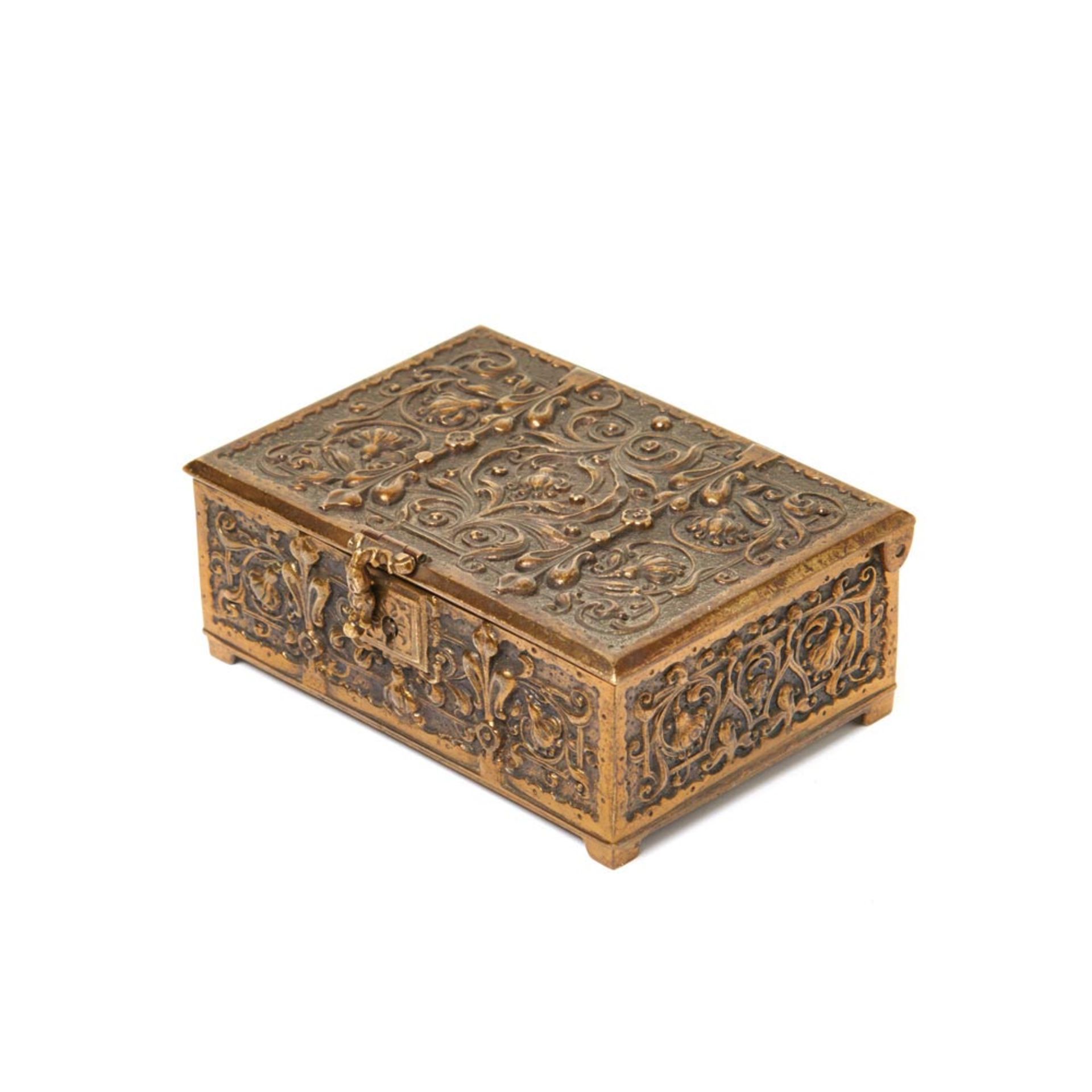 Modernist bronze box early 20th century