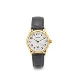 Montblanc Meistertück gold and leather wristwatch