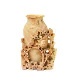 Chinese soap stone vase