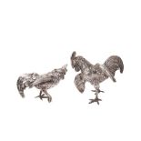 Silver cocks figures