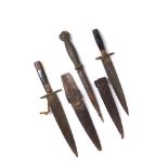 Daggers lot late 19th century