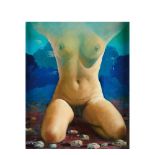 Catalan school, 20th century. Female nude. Oil on canvas
