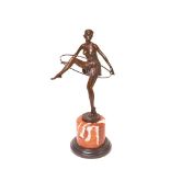French bronze Art Deco style sculpture