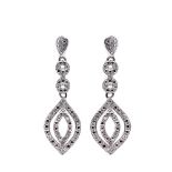 White gold and diamonds earrings