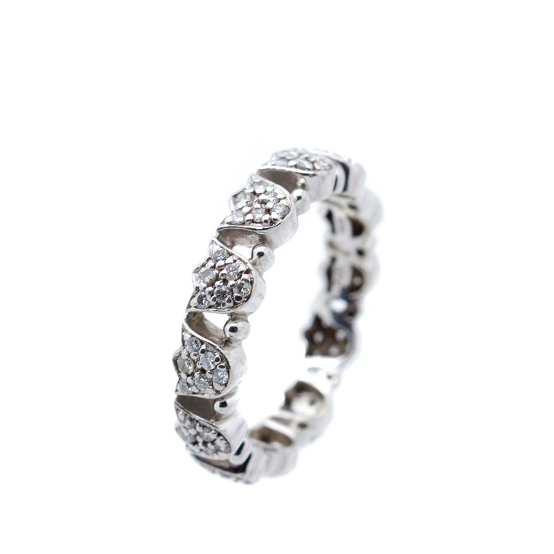 Tous white gold and diamonds ring