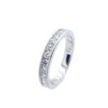 White gold and diamonds ring