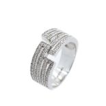 White gold and diamonds ring