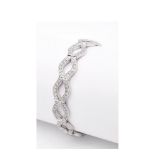 White gold and diamonds bracelet