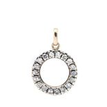 White gold and diamonds pendant