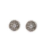 White gold and diamonds earrings