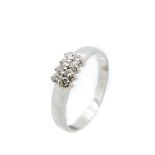 White gold and diamonds ring