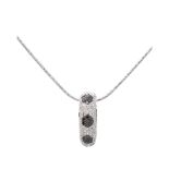 White gold and diamonds pendant