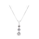 White gold and diamonds pendant