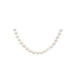 Gold and cultured pearls necklace
