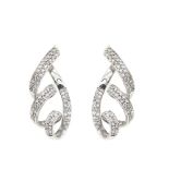 White gold and diamonds earrings