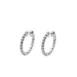 White gold and diamonds earrings