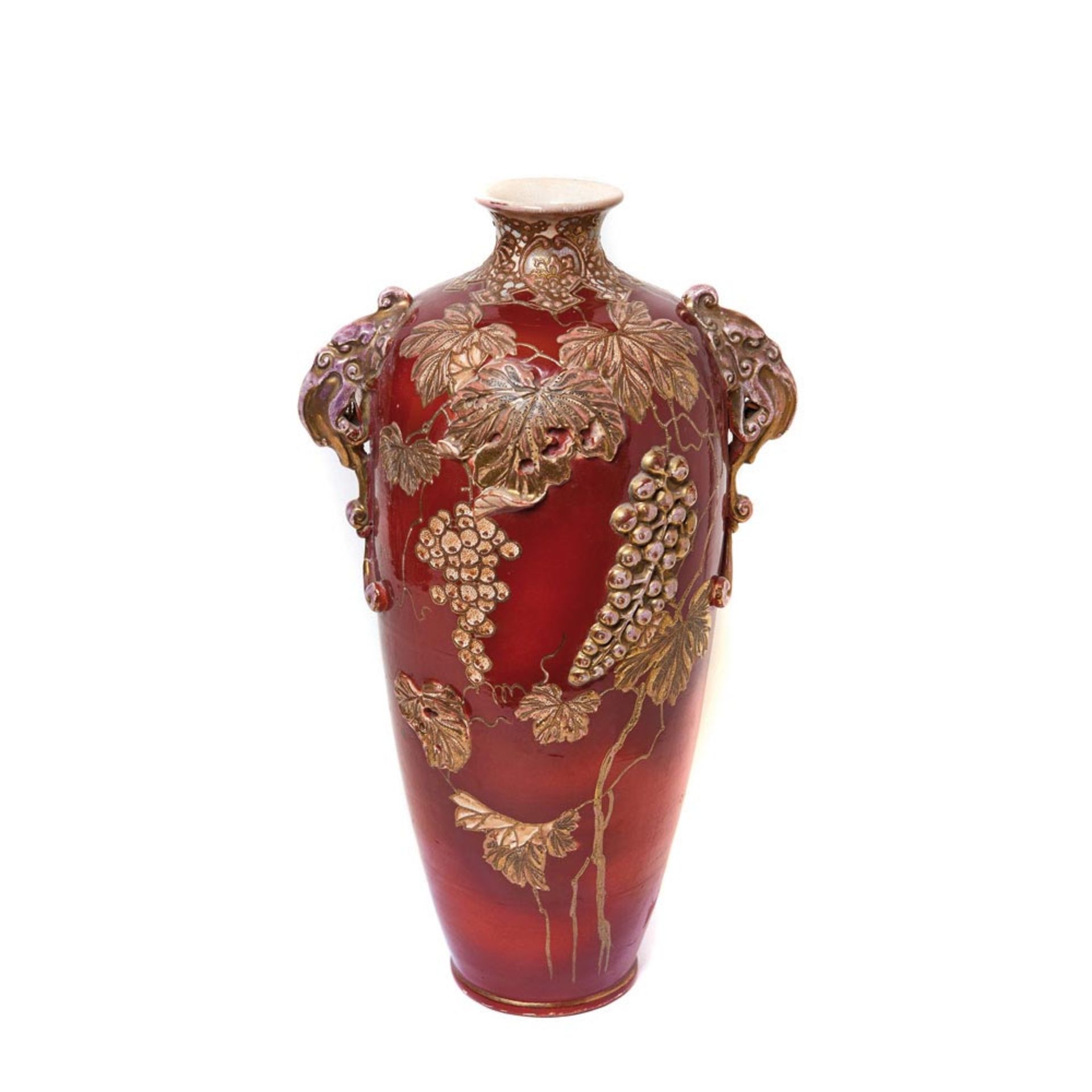 Japanese Satsuma ceramic vase, early 20th century