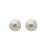 White gold and Australian pearl earrings