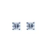 White gold and diamond earrings