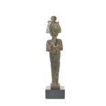 Egyptian bronze Osiris figure, 3rd century BC