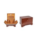 Mahogany wood tobacco box