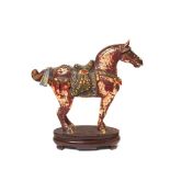 Oriental polychrome bone horse