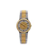 LeRoy steel and gold plated wristwatch