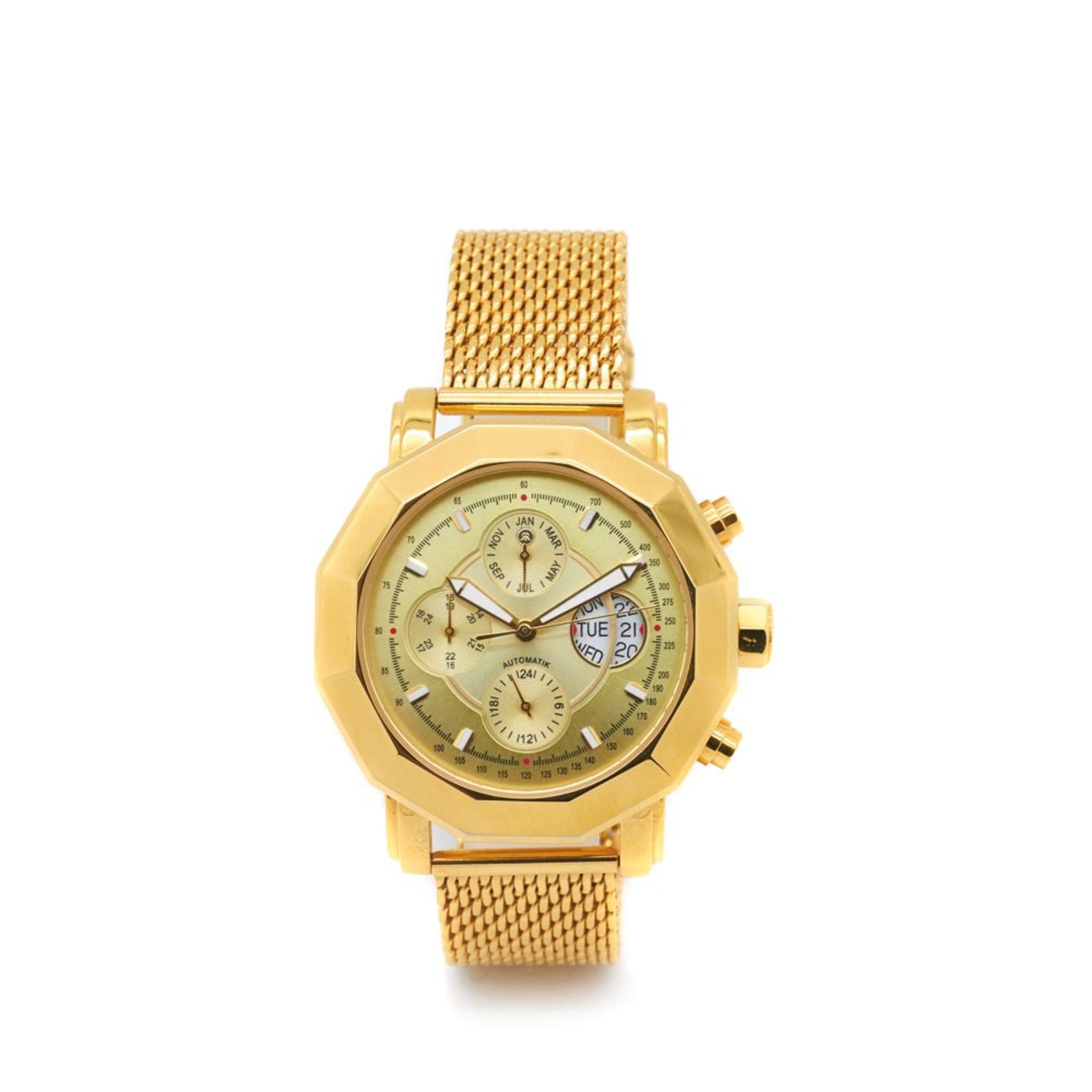 Reichenbach Asmus gold plated wristwatch, c.2012