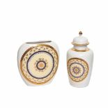 French Limoges porcelain vases set