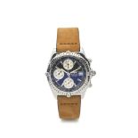 Breitling Chronomat steel and leather wristwatch