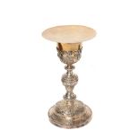 French gilt silver chalice and paten, early 20th century