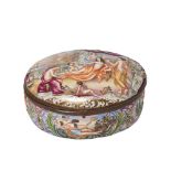 Capodimonte porcelain box, late 19th century