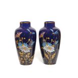 French porcelain pair of vases, early 20th century