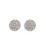 White gold and diamonds earrings