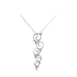 White gold and diamonds pendant