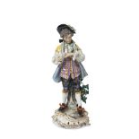 German Passau porcelain figure, late 19th century