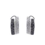 White gold and diamonds earrings