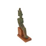 Egyptian bronze Osiris figure, 3rd century BC