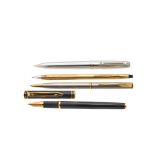 Waterman, Sheaffer's and Parker resin, steel and gold plated fountain pen and pens lot