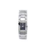 Jaguar steel and diamonds wristwatch