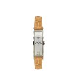 Tissot 1853 T-Trend Tang Buckleppy Chic steel and leather wristwatch