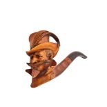 Meerschaum and resin head of Henry IV design pipe