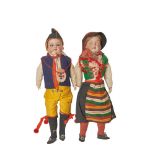 German Armand Marseille bisque pair of dolls, c.1920