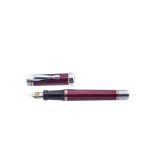 Harley-Davidson red resin and chrome plated fountain pen