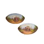 German Limoges porcelain pair of platters