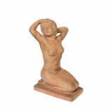 Catalonian terracotta female nude sculpture