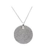 White gold and diamonds pendant