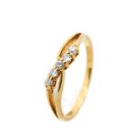 Gold and diamonds ring