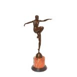 French bronze Art Deco style sculpture